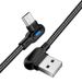 Double Elbow Illuminated Mobile Game Dedicated Data Cable With 90 Degree Right Angle Suitable For Iphone And Android_voghion.com