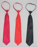 Cravatta da lavoro e attività sportiva nera con cerniera grande rossa da donna e uomo_voghion.com