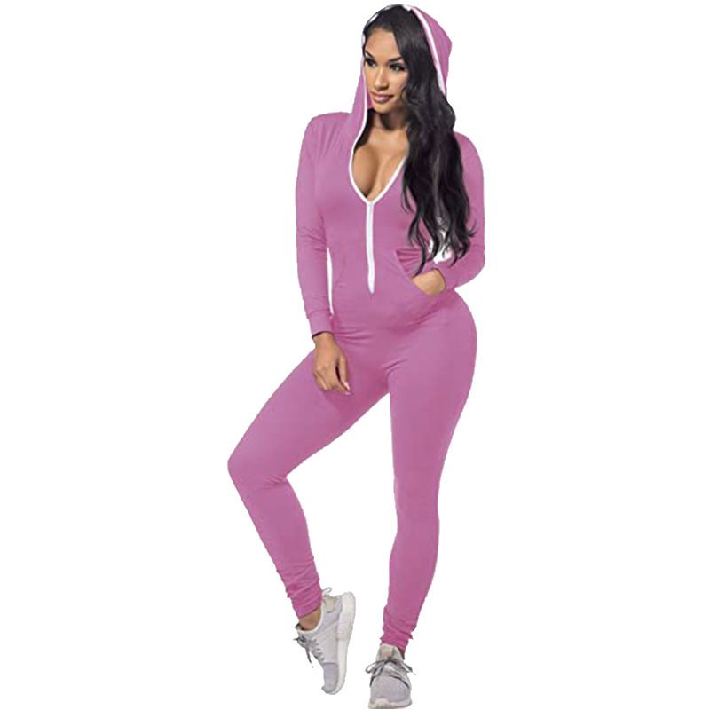 Costum de damă dintr-o singură piesă, de toamnă-iarnă 2024, nou, casual și la modă, în culoare solidă_voghion.com