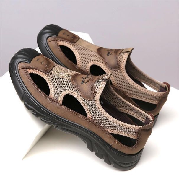 Sandali da uomo estivi, nuovi, traspiranti, casual, con un piede, antiscivolo, traforati, da spiaggia, scarpe da acqua_voghion.com