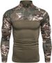 Memoryee muška taktička vojna košulja dugih rukava s patentnim zatvaračem do 1/4 i džepovima_voghion.com