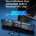 Altavoz Bluetooth inalámbrico, altavoz multimedia para computadora, barra de sonido con subwoofer con cable RGB, adecuado para PC, portátil, altavoces de escritorio_voghion.com