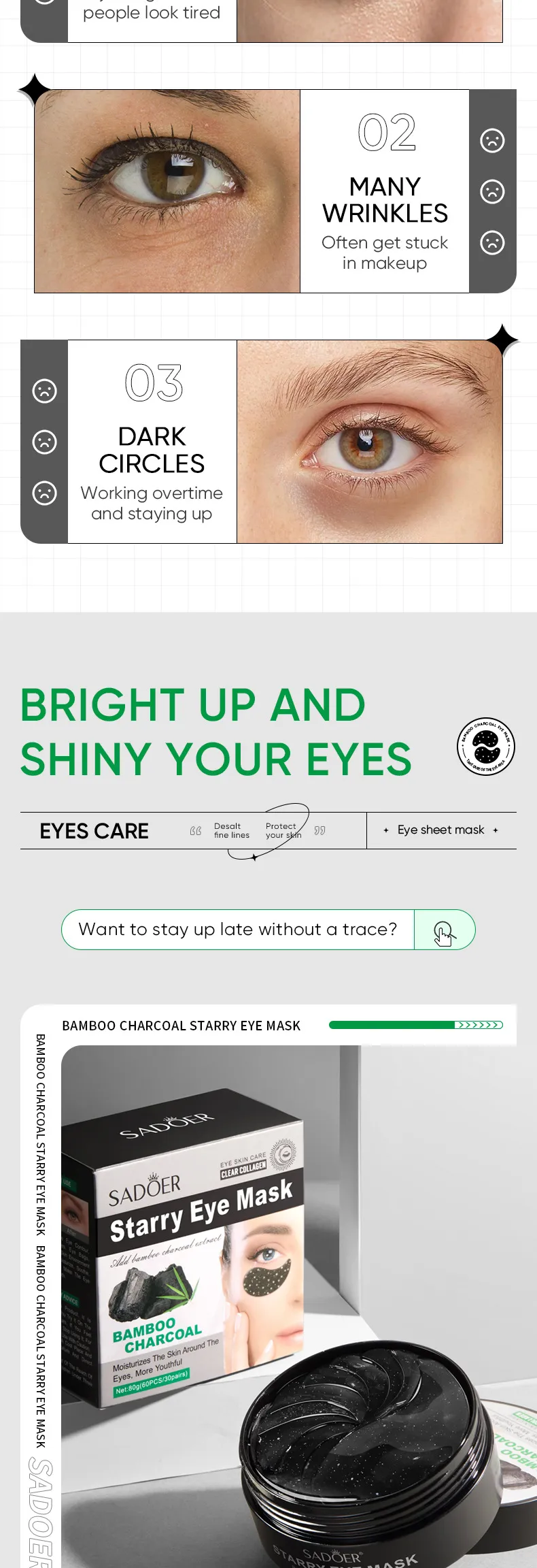 Kokogles SADOER bambusa zvaigžņotās debesis apkārtējās vides izgaismošanai un kopšanai._voghion.com