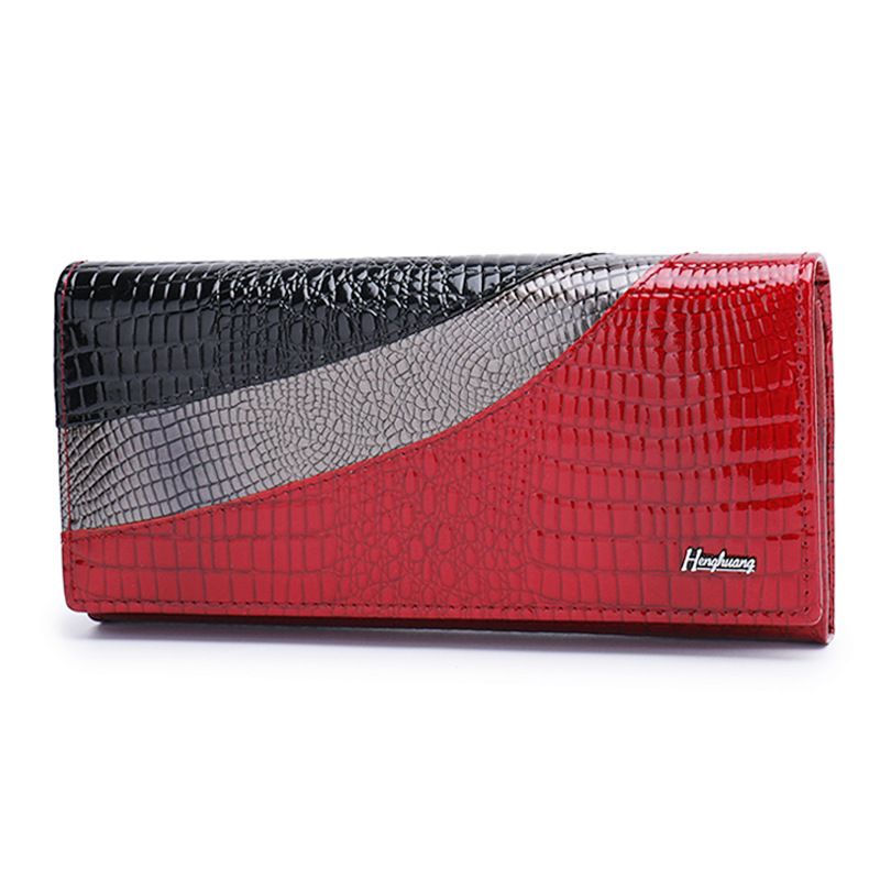 Borse da donna Кошелек Portafoglio lungo in vera pelle da donna Portamonete Borsa da donna Pochette all'ingrosso_voghion.com
