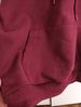 Felpa con cappuccio Spider nuova di zecca, colore bordeaux, stock di fabbrica, tessuto spesso._voghion.com