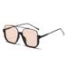 Large square frame black sunglasses female summer sun glasses sunshade glasses advanced sense of street shooting tide with male_voghion.com