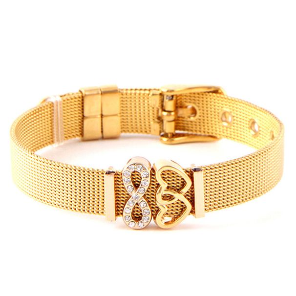 Mode Edelstahl Uhr Kette Armband Ewige Liebe String Schmuck Armband Für Freunde Schmuck Geschenke_voghion.com