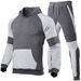 "Herren-Set mit Kapuzenpullover und Jogginghose mit Kontrasteinsatz – 100 % Polyester, leicht, fürs Fitnessstudio und die Straße (S-3XL)"_voghion.com
