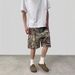 2025 Zomer Nieuwe Amerikaanse Stijl Blad Camouflage Shorts Vintage Look Bouwvakker Zevenpunts Broek Unisex_voghion.com