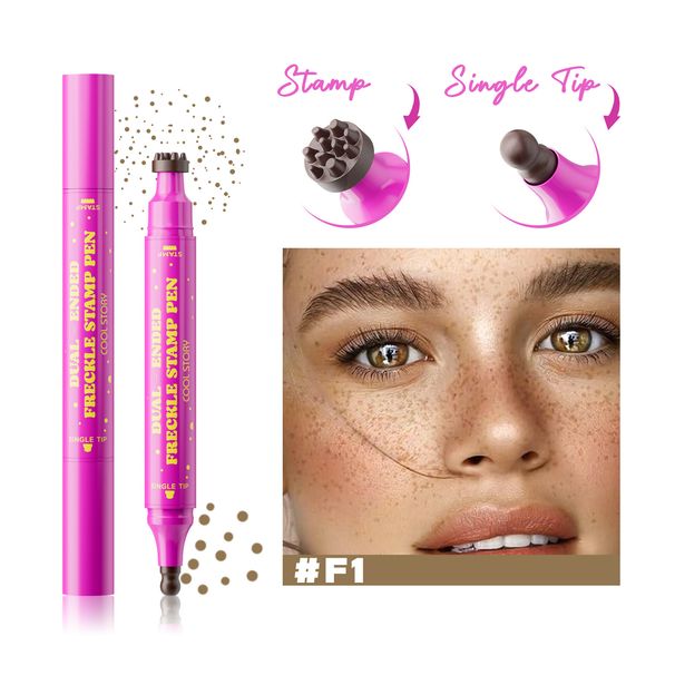 Sommersprossen-Kürbiskopf 3-in-1 Doppelstempel Naturfarbener Wasserfleckenstift_voghion.com