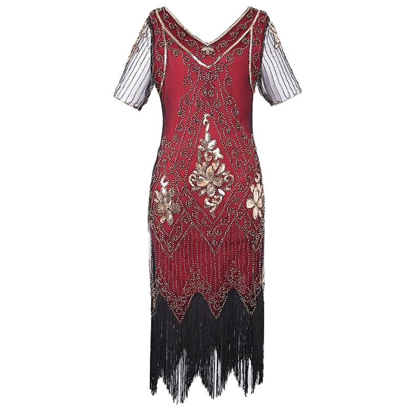 Großes Performance-Kleid mit Pailletten im 1920er-Stil_voghion.com