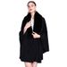 Pelzkragen Umhang Umhang große Größe Strickjacke lockerer Umhangmantel Frau_voghion.com