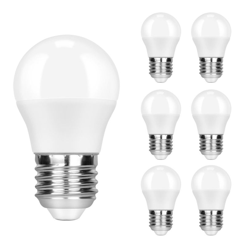 6er Pack E27 LED Warmweiß Glühbirne: G45 Lampe 5W Leuchtmittel Birne Golf Ball Warmweiß 3000K Weiß Energiesparlampe - Nicht dimmbar_voghion.com