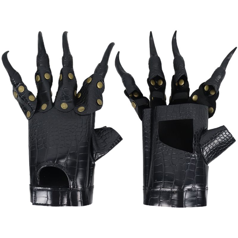 Halloween Carnival Ball Props Accessories Cosplay Dress Up Gloves Dragon Claws_voghion.com