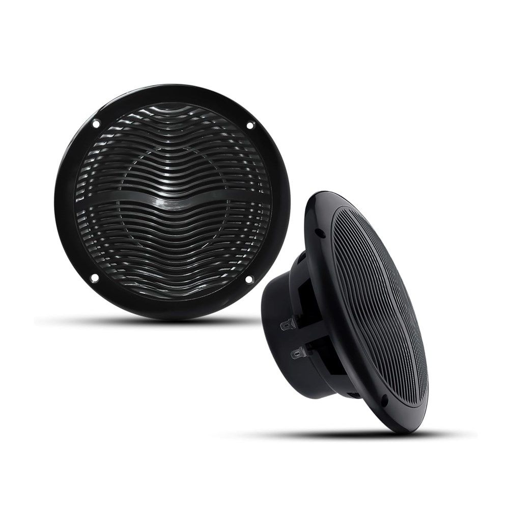 2 Stück Marine 2-Wege-6,5 Zoll 120 W wasserdichte und wetterbeständige Stereo-Bootslautsprecher für den Außenbereich, perfekt für ATV UTV_voghion.com
