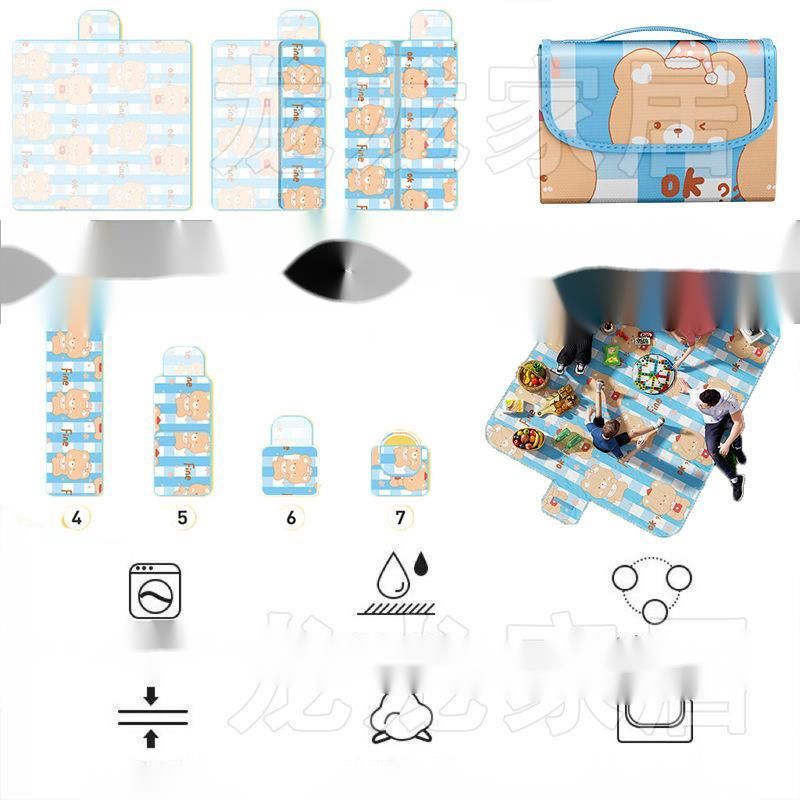 Tappetino per tenda da campeggio portatile, impermeabile, a prova di umidità, per esterni, per prato, campeggio, gite primaverili, picnic_voghion.com