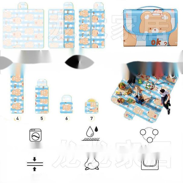 Tappetino per tenda da campeggio portatile, impermeabile, a prova di umidità, per esterni, per prato, campeggio, gite primaverili, picnic_voghion.com