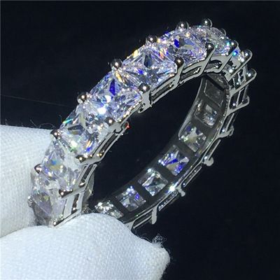 hot selling full diamond square diamond zircon ring fashion ladies peach heart diamond wedding diamond ring gift jewelry_voghion.com