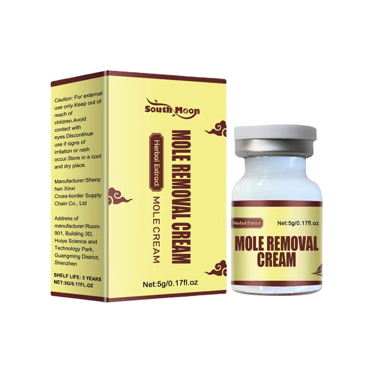 South Moon vårtkräm djuprengörande av hud, svarta nevi och kycklingögonreparation för len hud_voghion.com