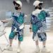 Mother & Kids 2024 Summer Middle and Large Children's Short Sleeve Suit Thin Boys Summer Clothes New Boys Sports Quick Dry Children's Two-piece Suit_voghion.com