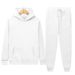 Cross-border Men's And Women's Thin Hooded Casual Sports Suit, Threaded Sweater, Sweatpants, Two-piece Set, No Fleece Set._voghion.com