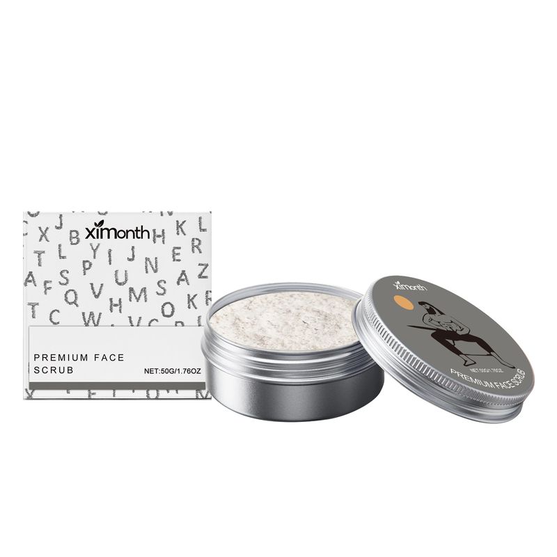 Ximonth Facial Scrub Skin Deep Cleansing Pores Exfoliating Dead Skin Mild Ingredients Hydrating Refreshing_voghion.com