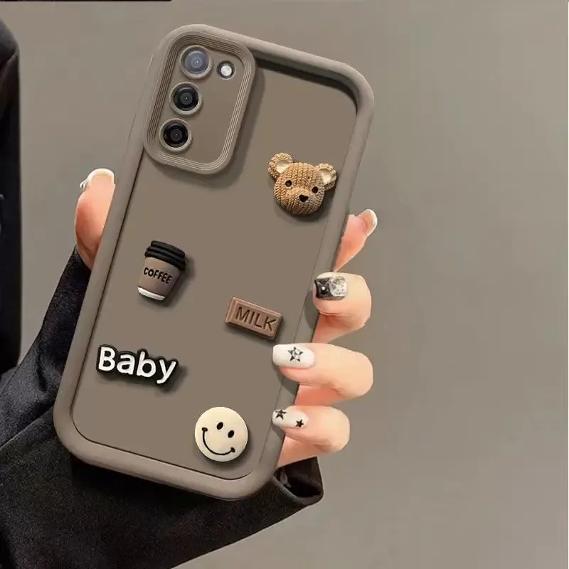 Θήκη σιλικόνης 3D με κινούμενα σχέδια για Samsung Galaxy S23 FE S24 S22 S21 Ultra A55 A35 A15 A25 A05S A05 A54 A34 A24 A14 5G, μαλακή θήκη_voghion.com