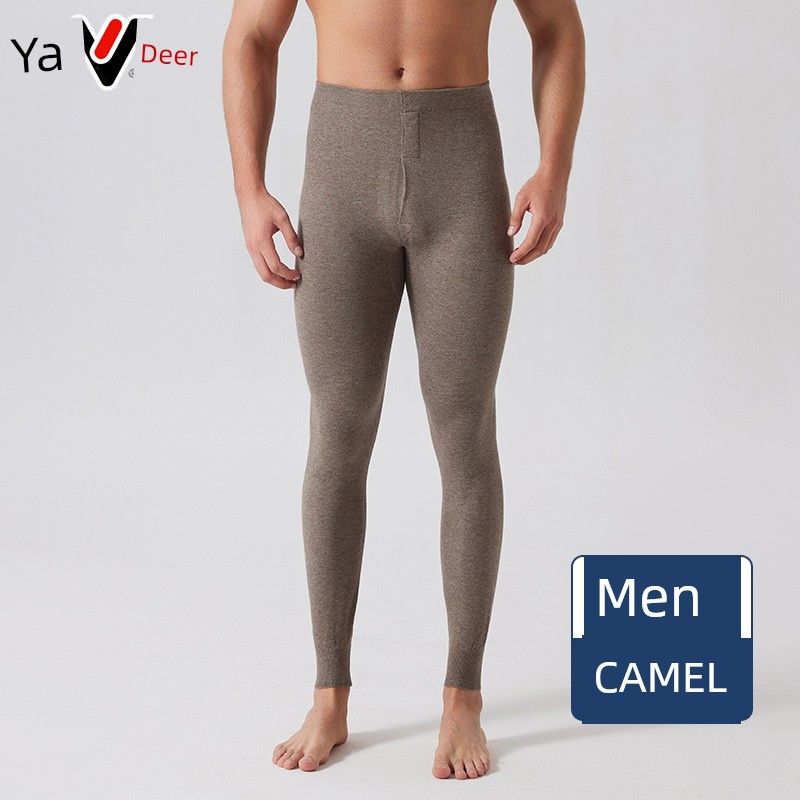 Yaloo Woollen Trousers Men's 100% Pure Wool Thin Autumn Winter Knitting Warm-Keeping Middle-Aged And Elderly Women's_voghion.com