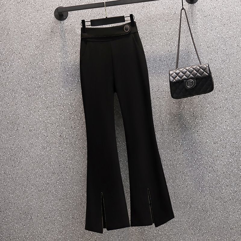 Plus Women's Blazer 2024 Spring New Large Size Slimming High-End Stylish Two-Piece Set_voghion.com