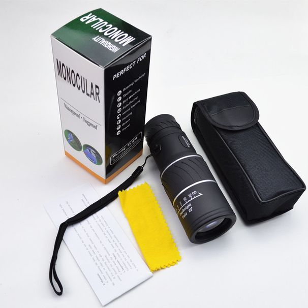 16X52 Green Film Glass Prism Version High Power Dual Adjustment Monocular Full Optical HD Telescope_voghion.com