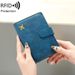 Portafoglio portapassaporto con protezione RFID - Organizer da viaggio sottile in pelle PU con più scomparti per carte, impermeabile e antifurto per uomini e donne_voghion.com