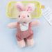 Mini Rabbit Adorable Plush Keychain Soft Cartoon Animal Doll Backpacks For_voghion.com