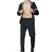 LazyZoom Sport Fitness Anzug Herren Set Sweat Night Running Reflektierende Kapuzenjacke Übergröße_voghion.com