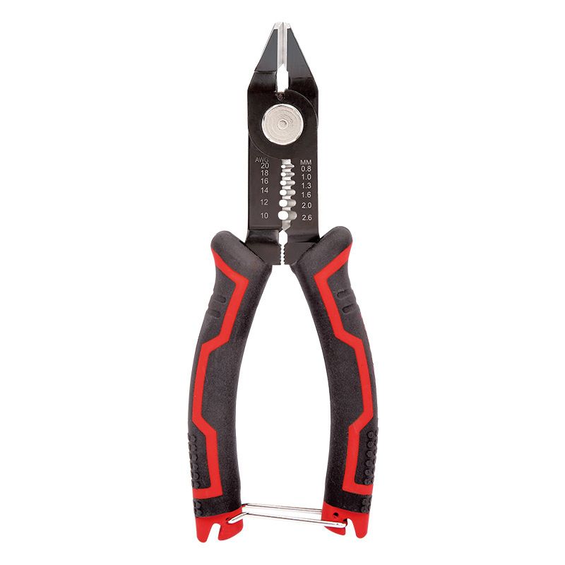 Professional 6-Inch Diagonal Cutting Pliers For Electricians - High Carbon Steel Wire Stripper, Multi-Purpose Cable & Fiber Optic Stripping Tool​_voghion.com