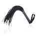 Adult Sex Toys Black Leather Whip Bright Leather Fun Handle Training Game_voghion.com