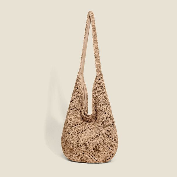 2025 Sommer im neuen Stil Handheld Unterarm Freizeit Weben große Kapazität Tasche_voghion.com