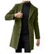 Men's Clothing Mid Length Long Sleeved Woolen Coat Autumn And Winter Woolen Coat Woolen Suit Windbreaker_voghion.com