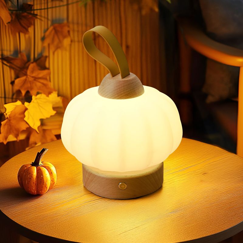 Tavolino in legno a forma di fungo, comodino per camera da letto, lampada da atmosfera in legno massello di alta qualità, ristorante di lusso con luce nuova 2025,_voghion.com