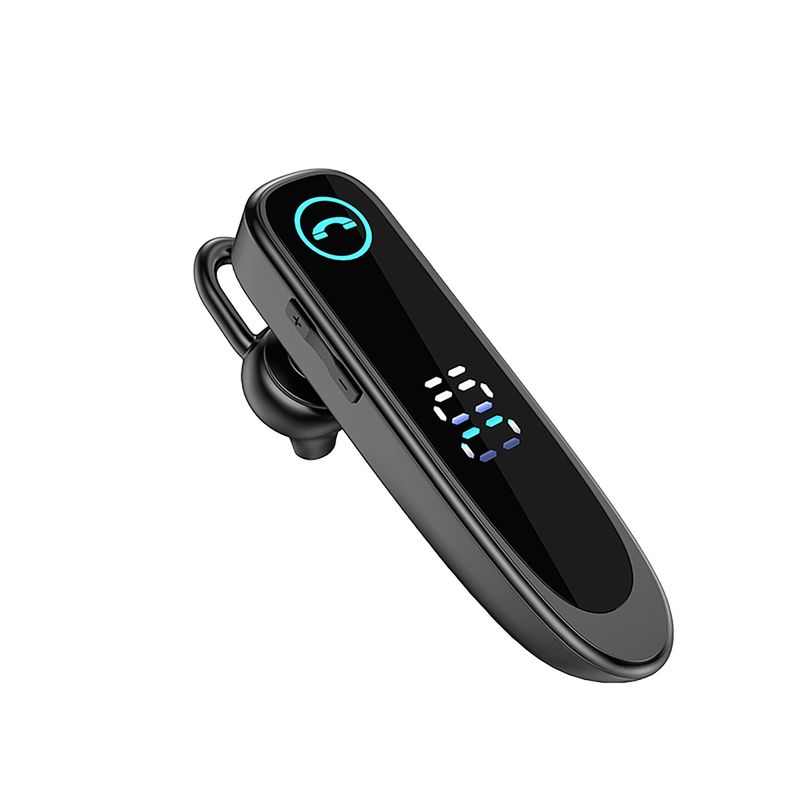 Hook Ear Super A20 IPX7 Standby Waterproof Long Earphone Bluetooth-compatible Single Business Wireless Headset with LED_voghion.com