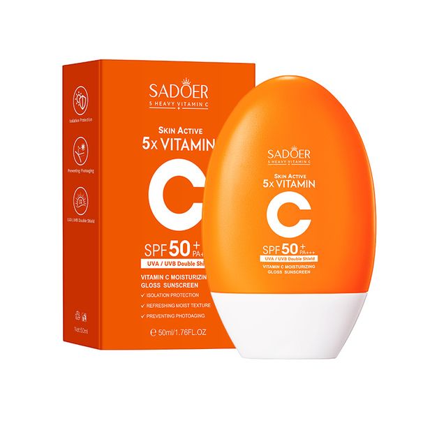 Vitamin C Moisturizing Gloss 50ml UV Protection Sunscreen Skincare Product_voghion.com