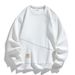 Men’s Oversized Drop Shoulder Sweatshirt – Minimalist Crewneck Pullover (M-5XL, Wrinkle-Resistant Cotton Blend)_voghion.com