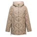 Women's Longline Quilted Puffer Coat Lightweight Hooded Winter Jacket Fashionable Oversized Casual Outerwear_voghion.com