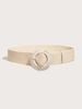 Square buckle rubber band waist seal is suitable for daily wear._voghion.com