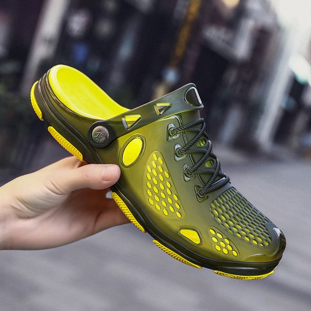 Herren Sommer Outdoor Leichte Hausschuhe Hof Pool Wasserschuhe Rutschfeste BeachClogs Garten Sandalen_voghion.com