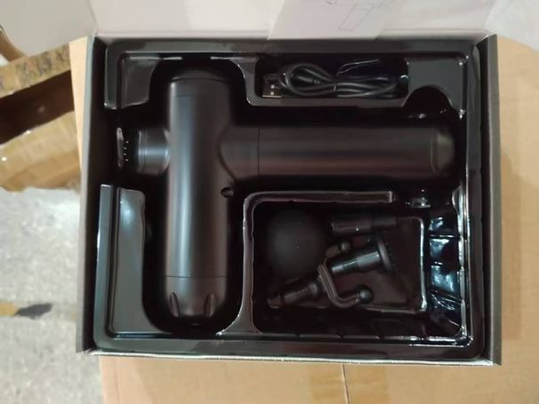 Pistola de masaje profesional de tejido profundo: 99 niveles de velocidad con 8 cabezales intercambiables, motor sin escobillas ultrasilencioso de 36 dB y pantalla LCD._voghion.com