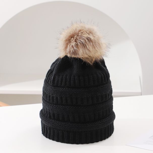 Berretto invernale lavorato a maglia con pompon per donne e uomini - Berretto all'uncinetto spesso e morbido, foderato in pile caldo, per climi freddi e attività all'aperto_voghion.com