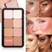 Blush rouge mat surligneur contouring tridimensionnel palette intégrée modification du contour maquillage du visage_voghion.com