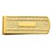 Gold-plated Kelly Waters Textured With Engraveable Area Money Clip_voghion.com