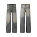 Herrenbekleidung Faded Bootcut Straight Wide Leg Casual Jeans für Herren_voghion.com