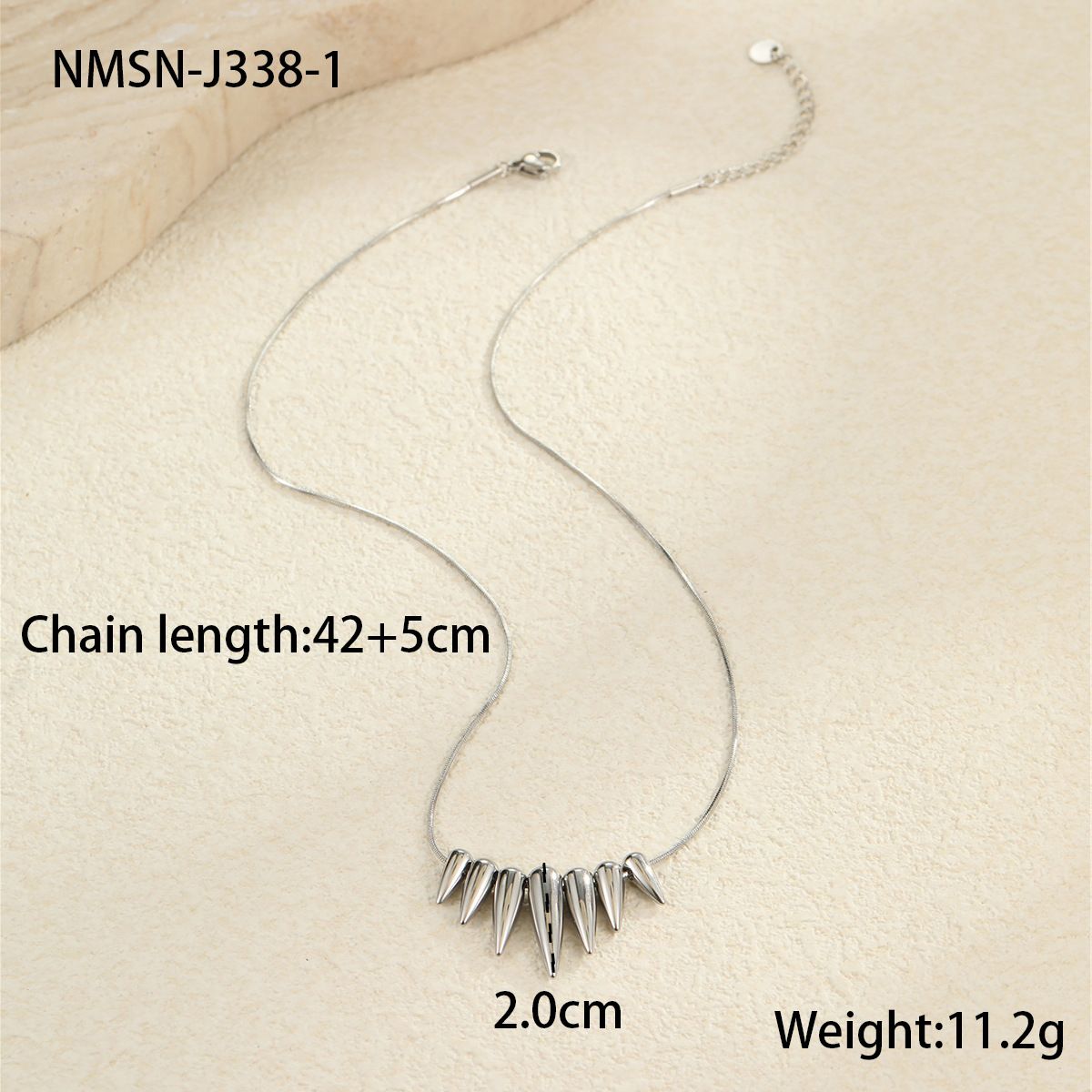 Collana girocollo punk in acciaio inossidabile con proiettile geometrico per donna - Gioielli a catena a strati minimalisti per abbigliamento casual e da ufficio (oro/argento)_voghion.com